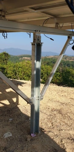 Ramming Pile Ground Mount